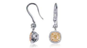 Fancy Yellow Diamond Earrings